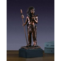 Indian Hero - Large Antique Bronze Resin - 4.5"W x 12"H